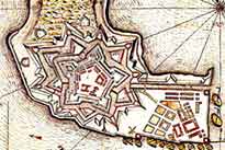 Карта крепости 1720 год