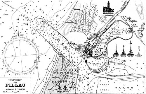 Карта Пиллау, 1902 год
