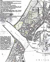 Карта Пиллау перед войной, проливная часть