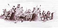 Петр Великий обучается артиллерийскому делу в Пиллау