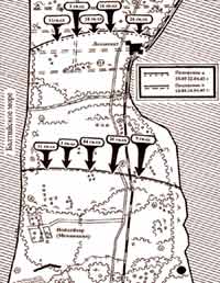Схема наступления 11-й гвардейской армии на пиллауском полуострове