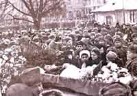 Похороны Черняховского в г. Вильнюсе