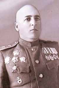 Командующий 2-й гвардейской армией генерал  П.Г. Чанчибадзе